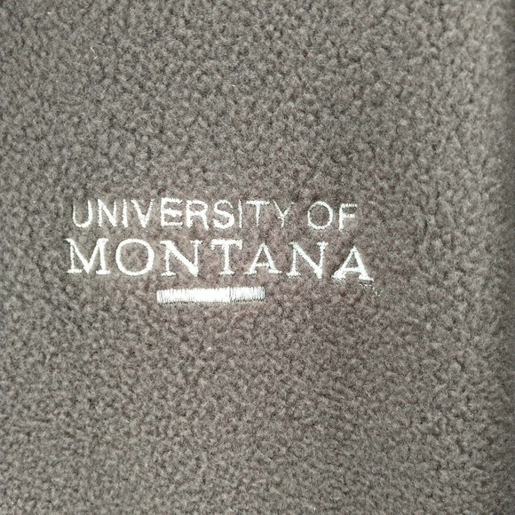 Gear For Sports Men's 1/4 Zip Fleece Jacket Brown M University Of Montana - Picture 3 of 12